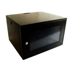 Mini Rack de Parede padrão 19 polegadas para Cabeamento e CFTV 5U x 580mm Preto Standard - INSTRUFIBER