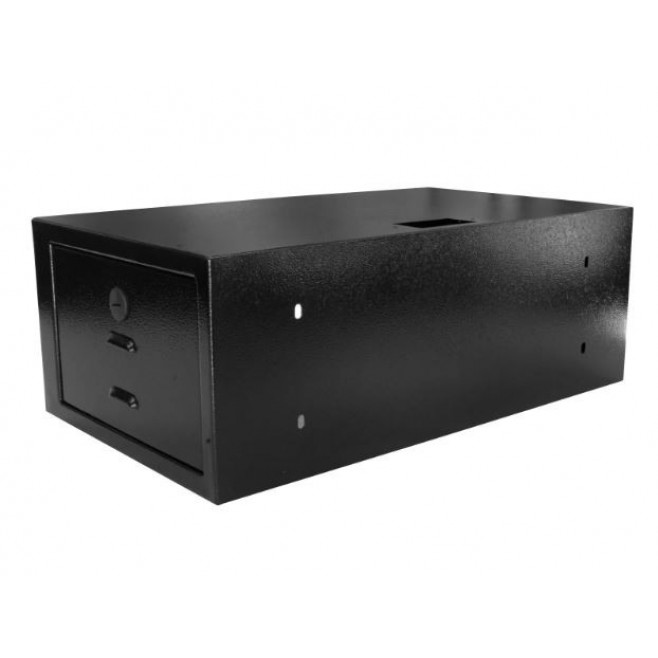 Mini Rack 3Ux300mm de Parede Padrão 19" Para Cabeamento Estruturado Automação e CFTV - Preto - INSTRUFIBER