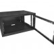 Mini Rack 5Ux470mm de Parede Padrão 19" Para Cabeamento Estruturado Automação e CFTV - Preto - INSTRUFIBER