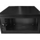 Mini Rack 5Ux470mm de Parede Padrão 19" Para Cabeamento Estruturado Automação e CFTV - Preto - INSTRUFIBER