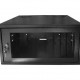 Mini Rack 5Ux570mm de Parede Padrão 19" Para Cabeamento Estruturado Automação e CFTV - Preto - INSTRUFIBER