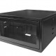 Mini Rack 5Ux570mm de Parede Padrão 19" Para Cabeamento Estruturado Automação e CFTV - Preto - INSTRUFIBER