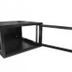 Mini Rack 6Ux570mm de Parede Padrão 19" Para Cabeamento Estruturado Automação e CFTV - Preto - INSTRUFIBER