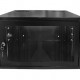 Mini Rack 6Ux570mm de Parede Padrão 19" Para Cabeamento Estruturado Automação e CFTV - Preto - INSTRUFIBER