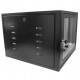 Mini Rack 8Ux570mm de Parede Padrão 19" Para Cabeamento Estruturado Automação e CFTV - Preto - INSTRUFIBER