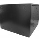 Mini Rack 8Ux570mm de Parede Padrão 19" Para Cabeamento Estruturado Automação e CFTV - Preto - INSTRUFIBER