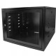 Mini Rack 8Ux570mm de Parede Padrão 19" Para Cabeamento Estruturado Automação e CFTV - Preto - INSTRUFIBER