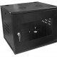 Mini Rack 8Ux370mm de Parede Para Servidor Data Center Padrão 19'' Armário Gabinete Para Cabeamento Estruturado e CFTV Preto - INSTRUFIBER