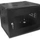 Mini Rack 8Ux470mm de Parede Para Servidor Data Center Padrão 19'' Armário Gabinete Para Cabeamento Estruturado e CFTV Preto - INSTRUFIBER