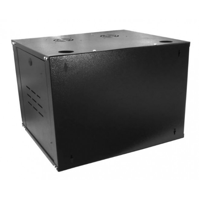 Mini Rack 8Ux570mm de Parede Para Servidor Data Center Padrão 19'' Armário Gabinete Para Cabeamento Estruturado e CFTV Preto - INSTRUFIBER