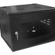 Mini Rack 8Ux570mm de Parede Para Servidor Data Center Padrão 19'' Armário Gabinete Para Cabeamento Estruturado e CFTV Preto - INSTRUFIBER