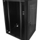 Mini Rack 16Ux370mm de Parede Para Servidor Data Center Padrão 19'' Armário Gabinete Para Cabeamento Estruturado e CFTV Preto - INSTRUFIBER