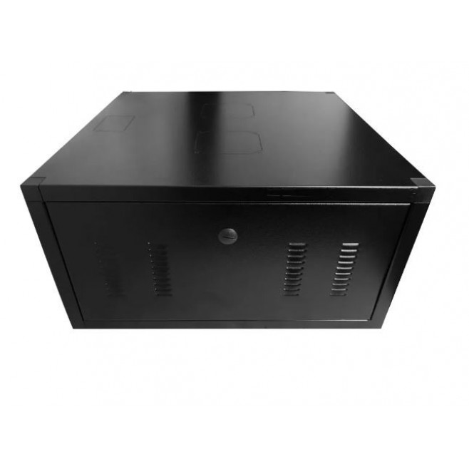 Mini Rack de Parede 5U X 570 mm (22,22 cm x 57 cm*) - Preto Texturizado - INSTRUFIBER