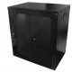 Mini Rack de Parede Padrão 19'' Para Cabeamento Estruturado e CFTV 12U X 470mm Preto Texturizado - Reforçado - INSTRUFIBER