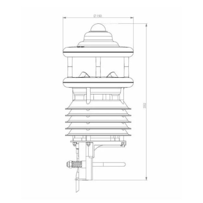 Estação meteorológica compacta WS501UMB - INSTRUFIBER