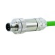 Cabo Profinet Conector M12 4 Pinos Macho (COD D) - INSTRUFIBER