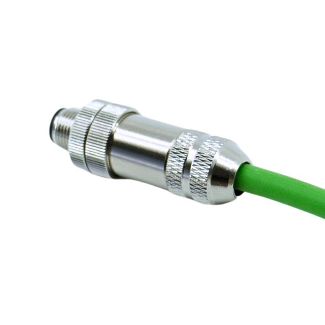 Cabo Profinet Conector M12 4 Pinos Macho (COD D) - INSTRUFIBER