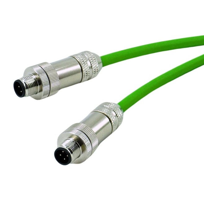 Cabo Profinet Conector M12 4 Pinos Macho (COD D) - INSTRUFIBER